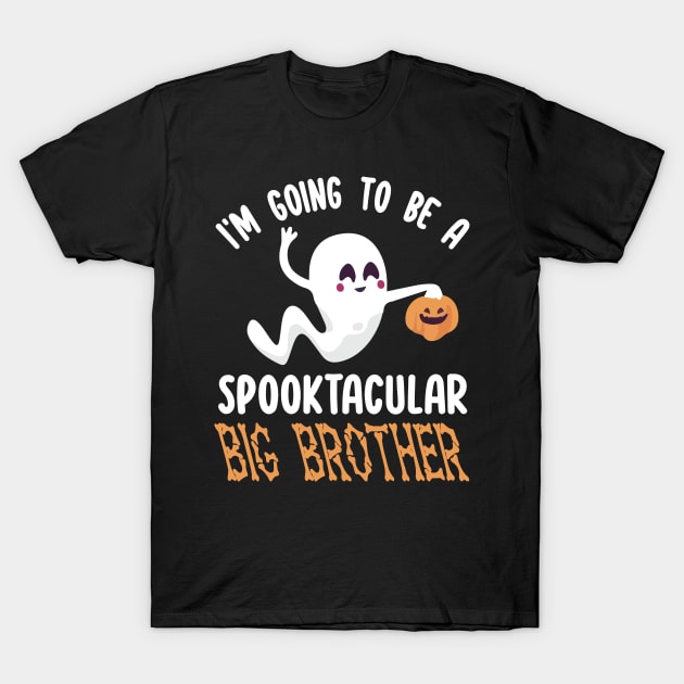 Ghost Fly Pumpkin I'm Going To Be A Spooktacular Big Brother T-Shirt by joandraelliot